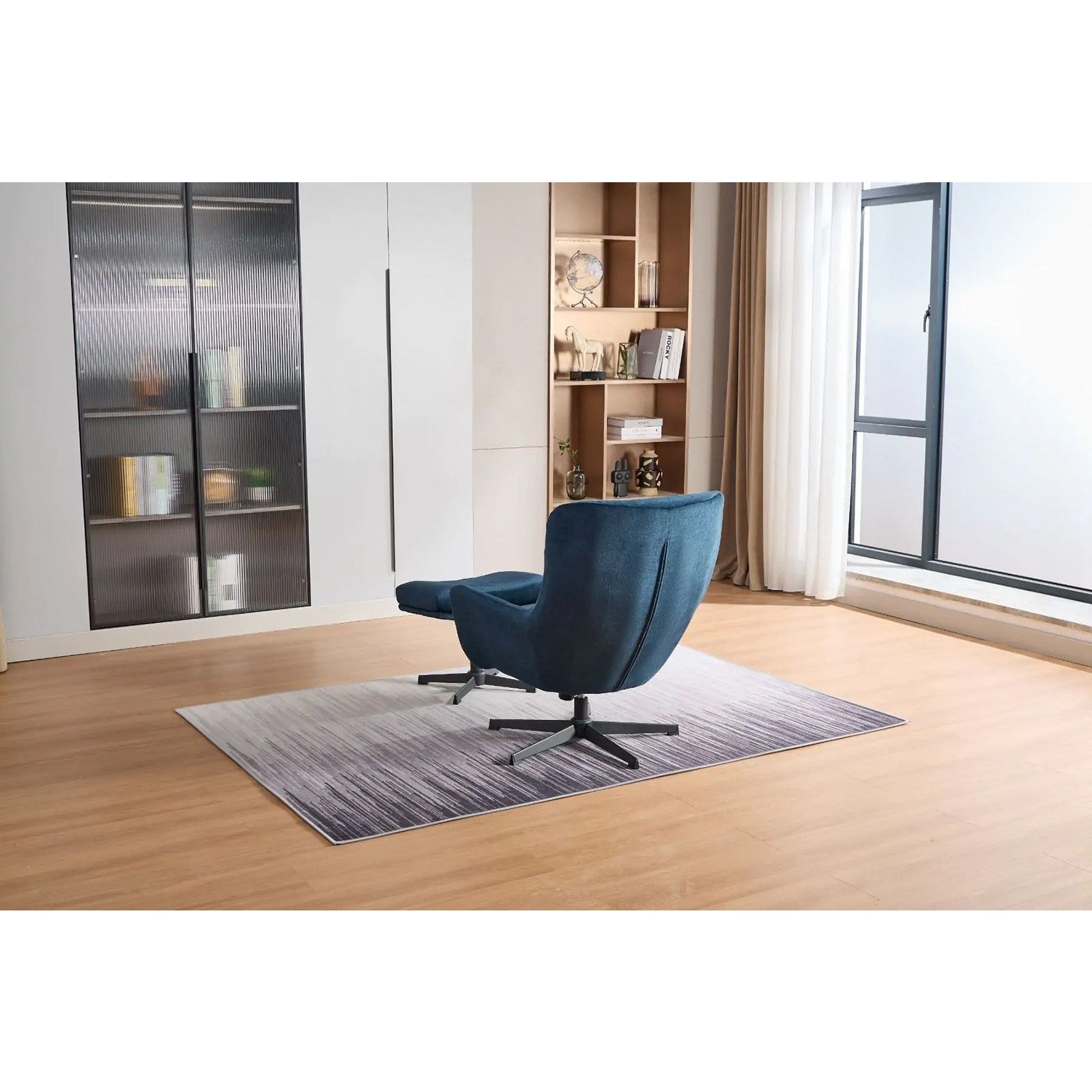 Isla Swivel Recliner with Footstool
