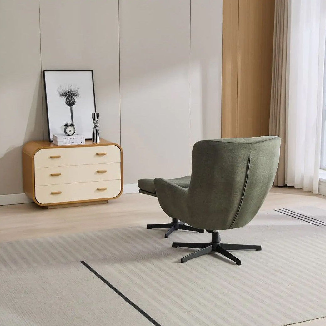 Isla Swivel Recliner with Footstool