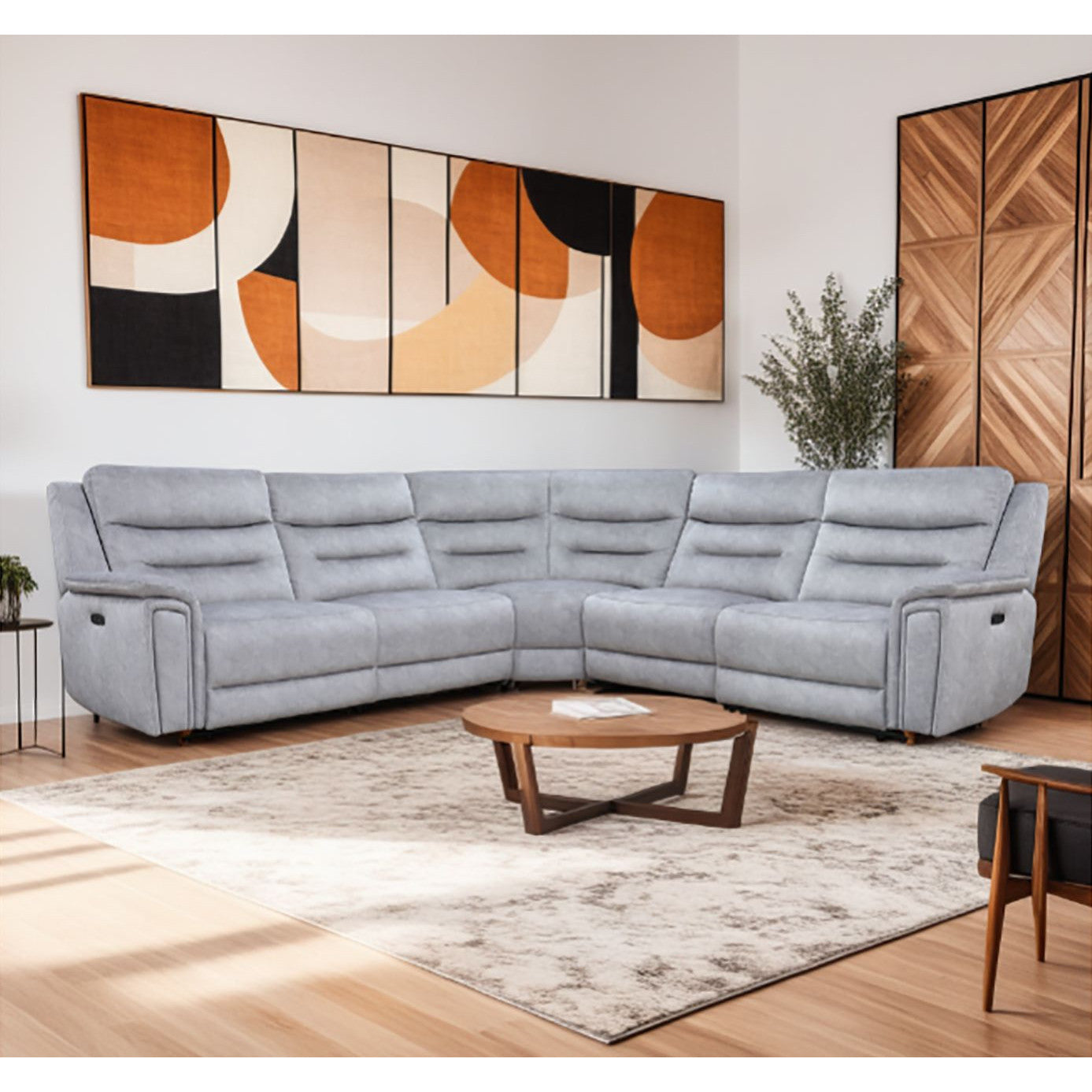 Ultra All Electric Corner Sofa with Console