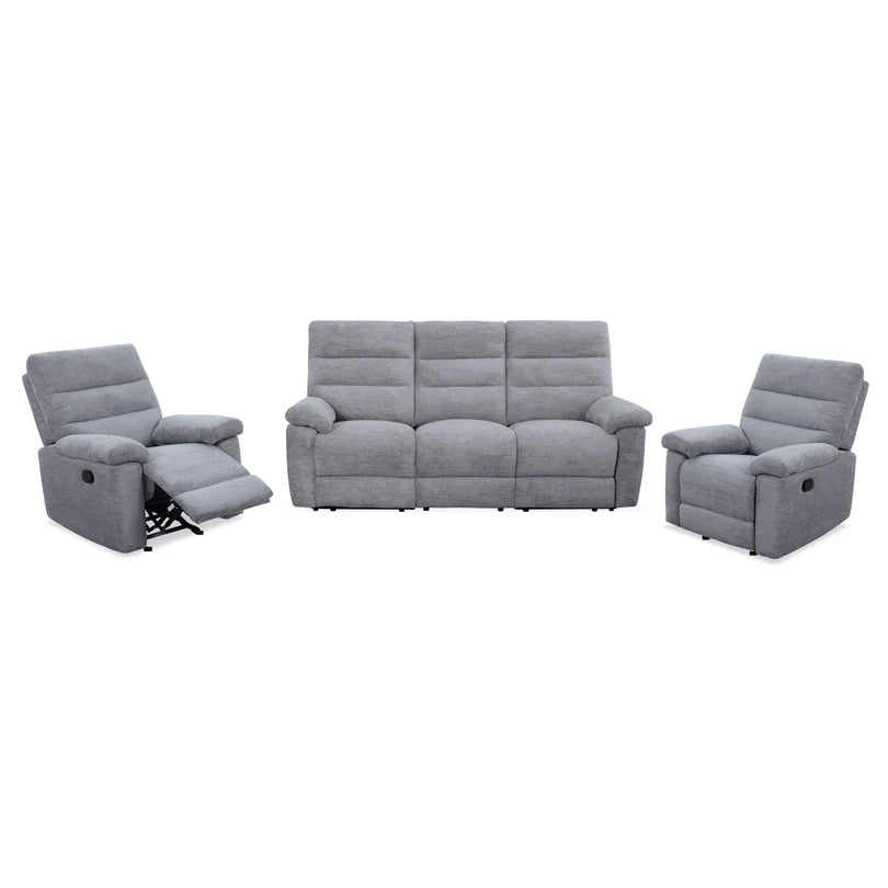 Kia Manual Reclining 3 + 1 + 1 Seater Sofa & Armchair Bundle