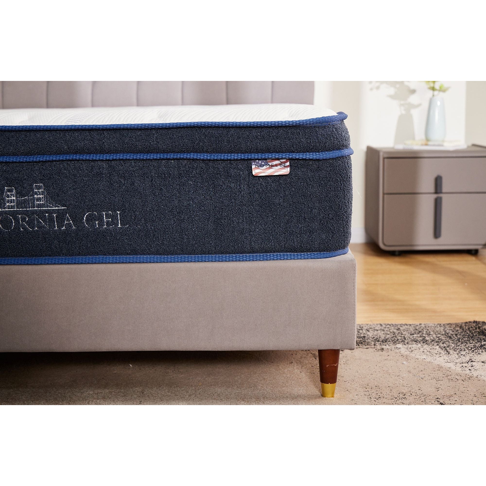California Gel Divan Bed | Medium Mattress | USA Sleep Collection