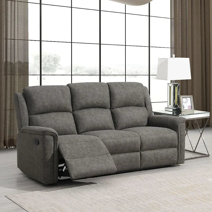 Luna Manual Reclining 3 + 1 + 1 Seater Sofa & Armchair Bundle