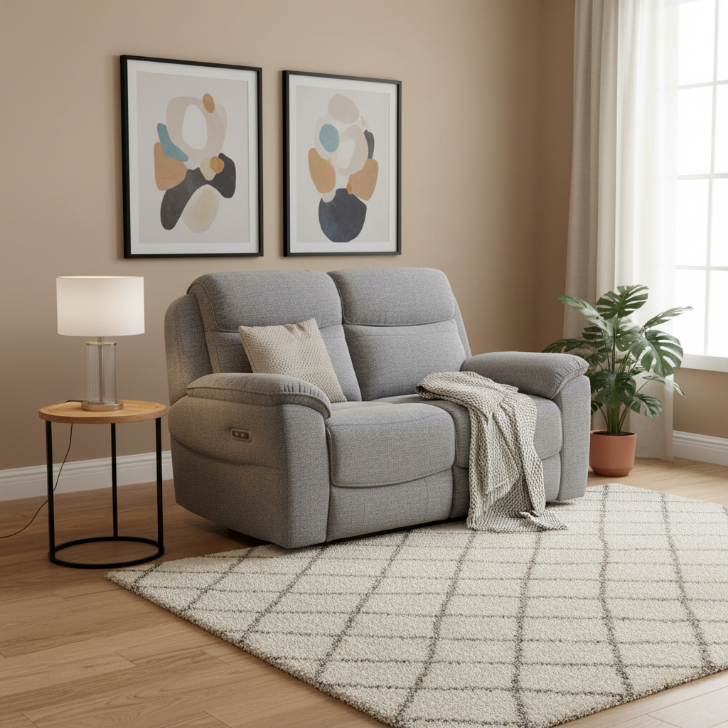 Asher 2 Seater Electric Reclining Sofa