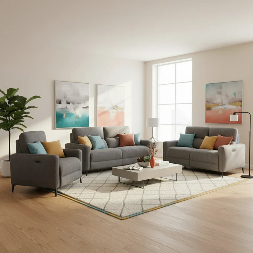 Oscar Electric Reclining 3 + 2 Seater Sofa Bundle
