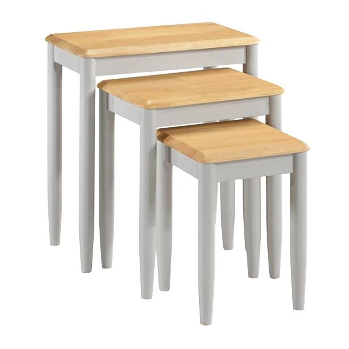 Altona Stone Grey Painted Nest of Tables