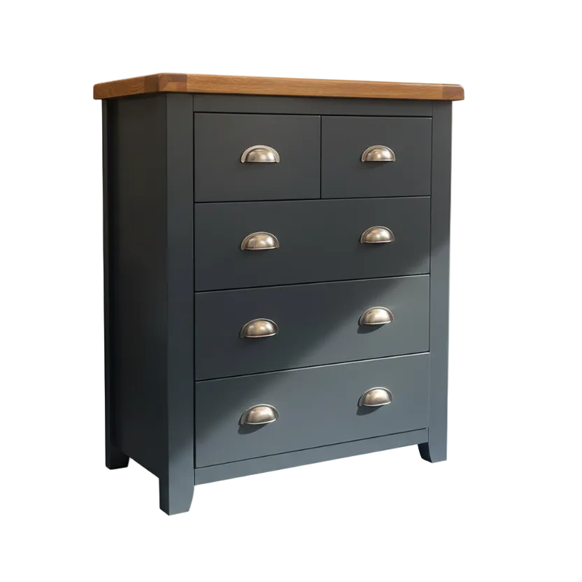 Capri Dark Oak 4 Drawer Tall Chest