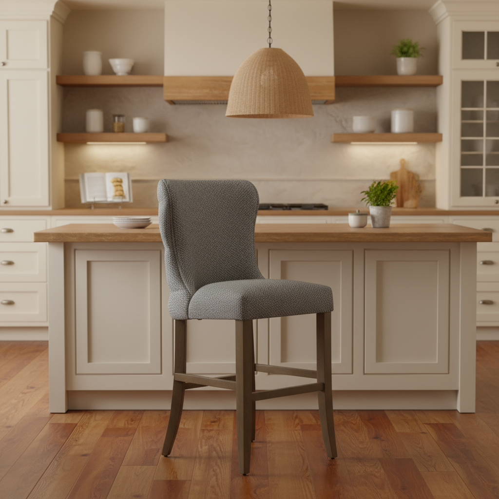 Duke Fabric Bar Stool