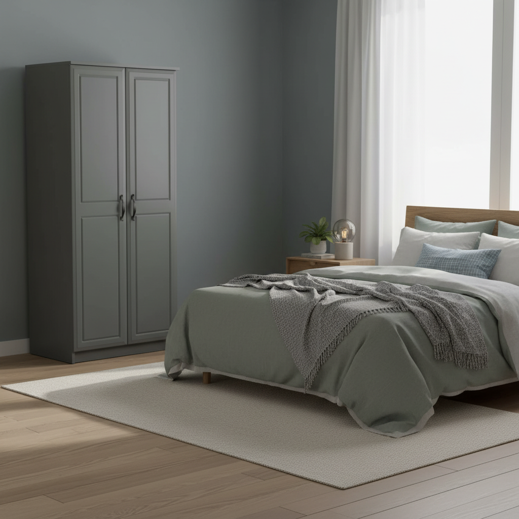 Metro 2ft6 Plain Wardrobe