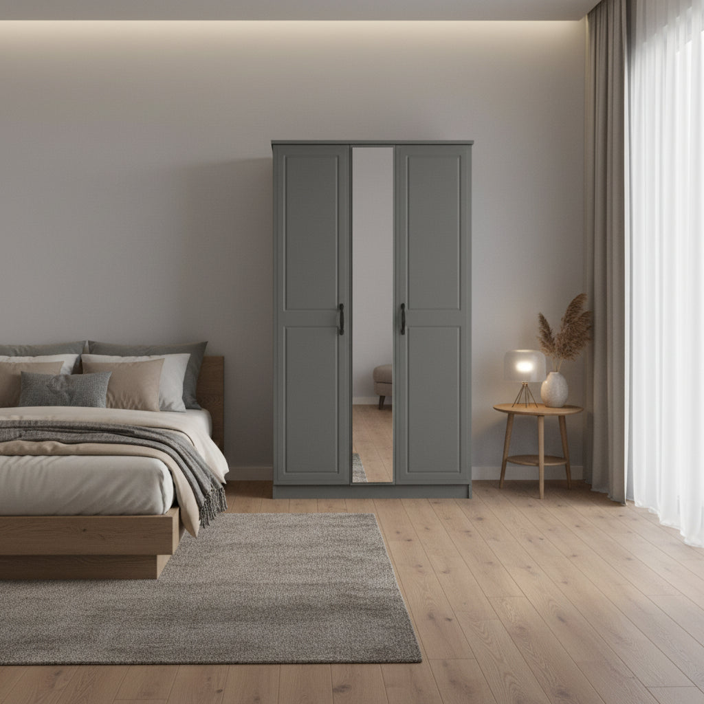 Metro 3ft Mirror Wardrobe