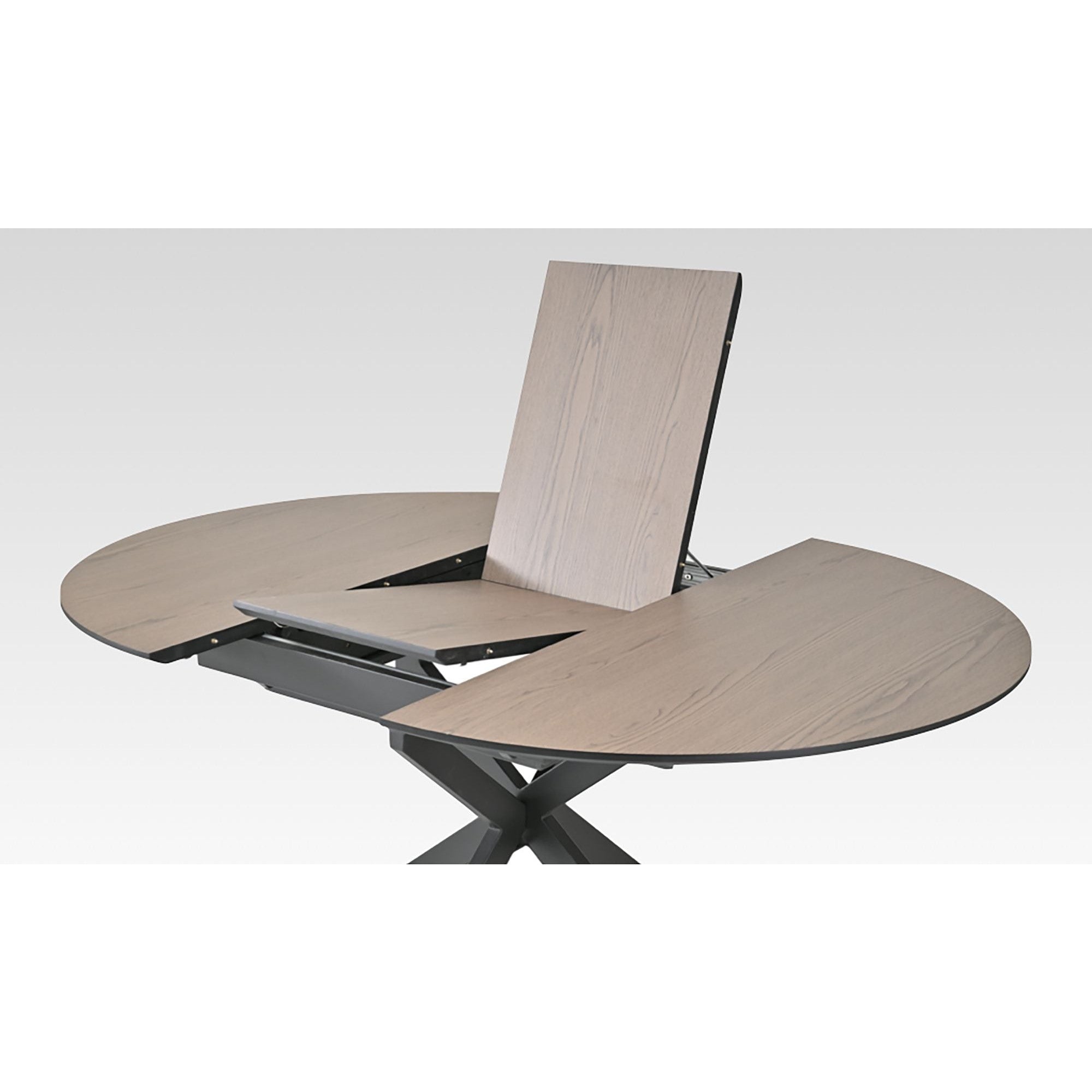 Infiniti Oak Extending Round Dining Table 1.2 to 1.6m