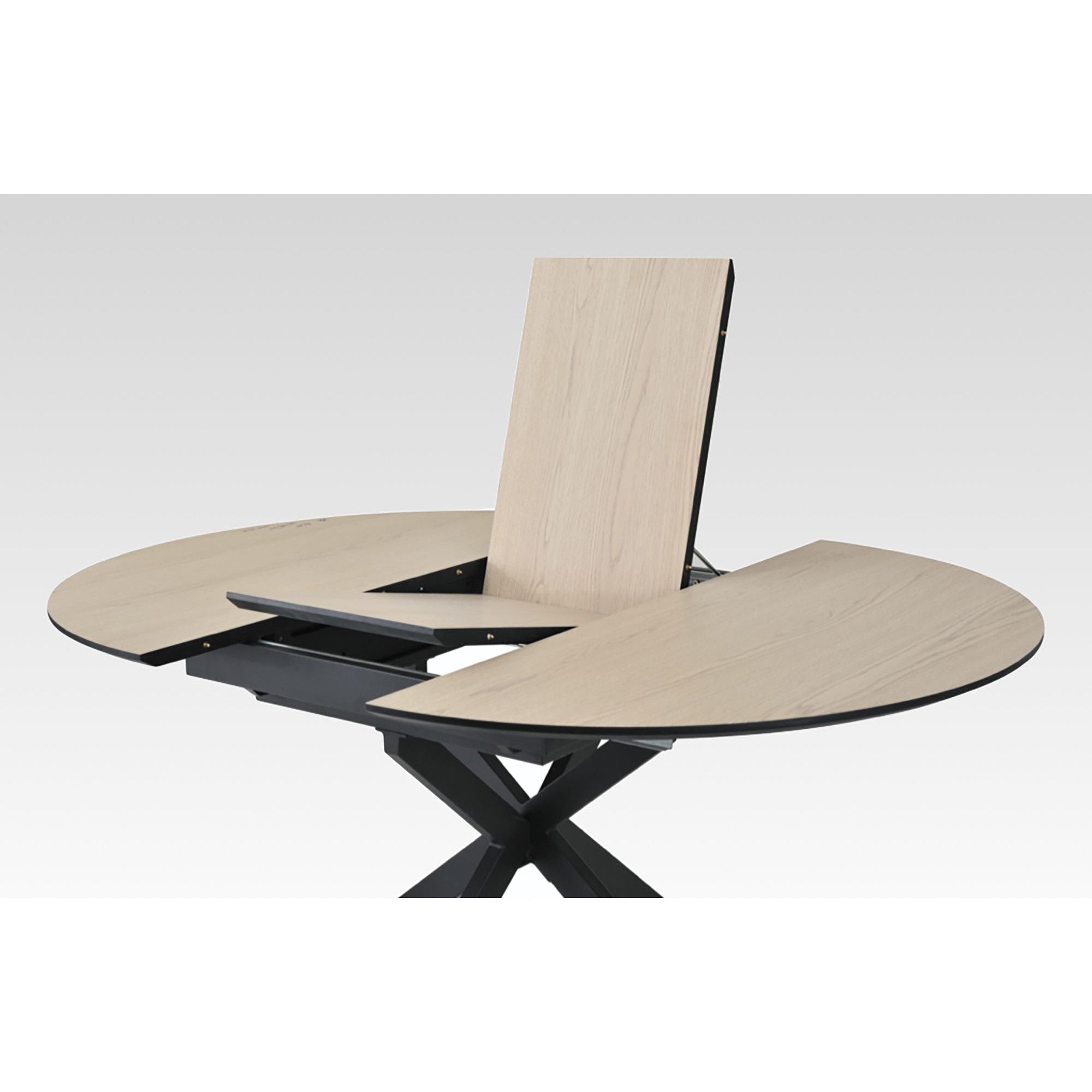 Infiniti Oak Extending Round Dining Table 1.2 to 1.6m