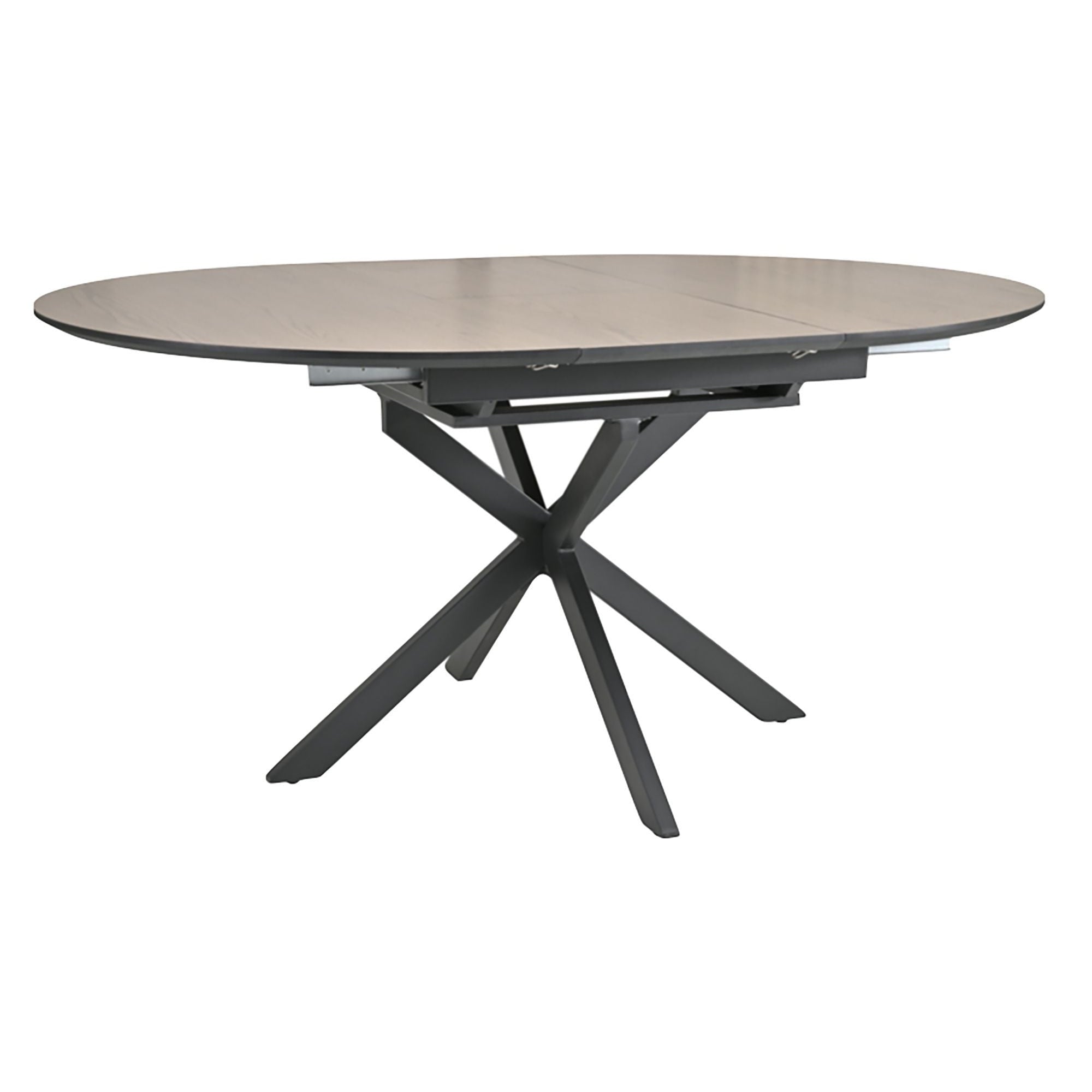 Infiniti Oak Extending Round Dining Table 1.2 to 1.6m