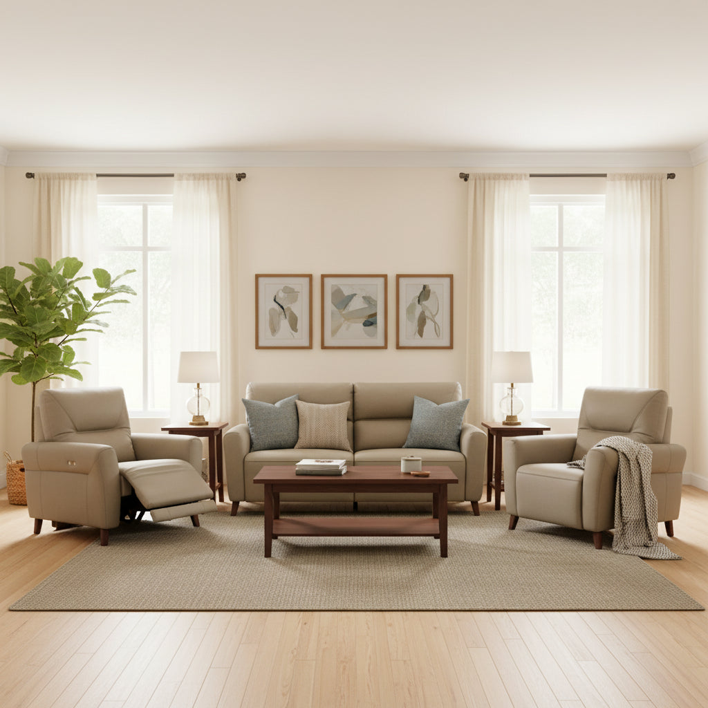 Florence Leather Electric 3+1+1 Seater Bundle