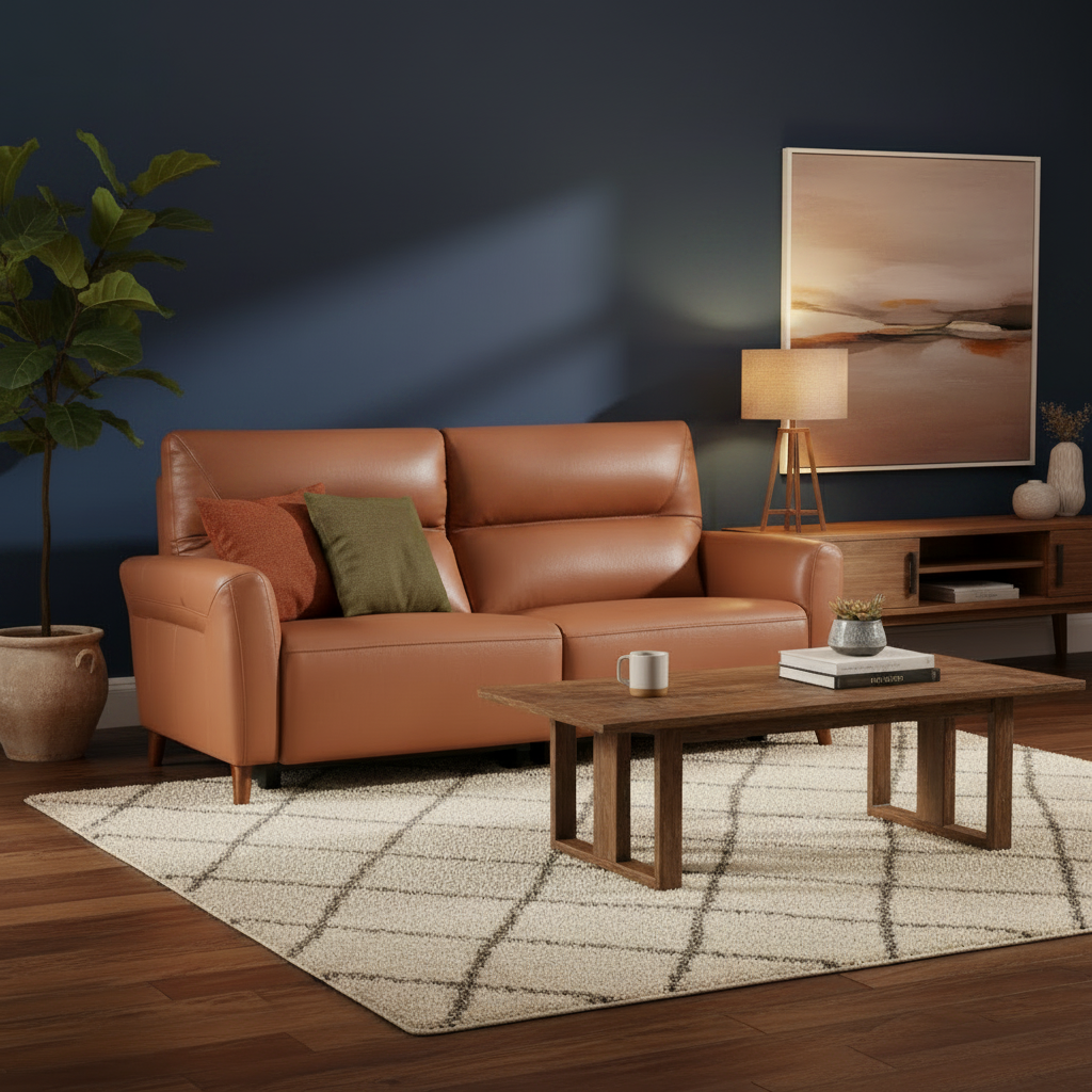 Florence Leather Electric 3 Seater