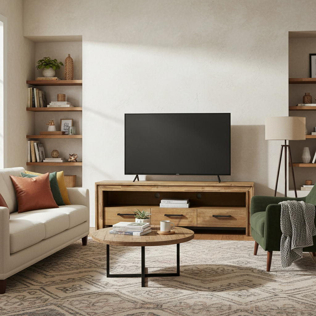 Lexington Washed Oak TV Stand