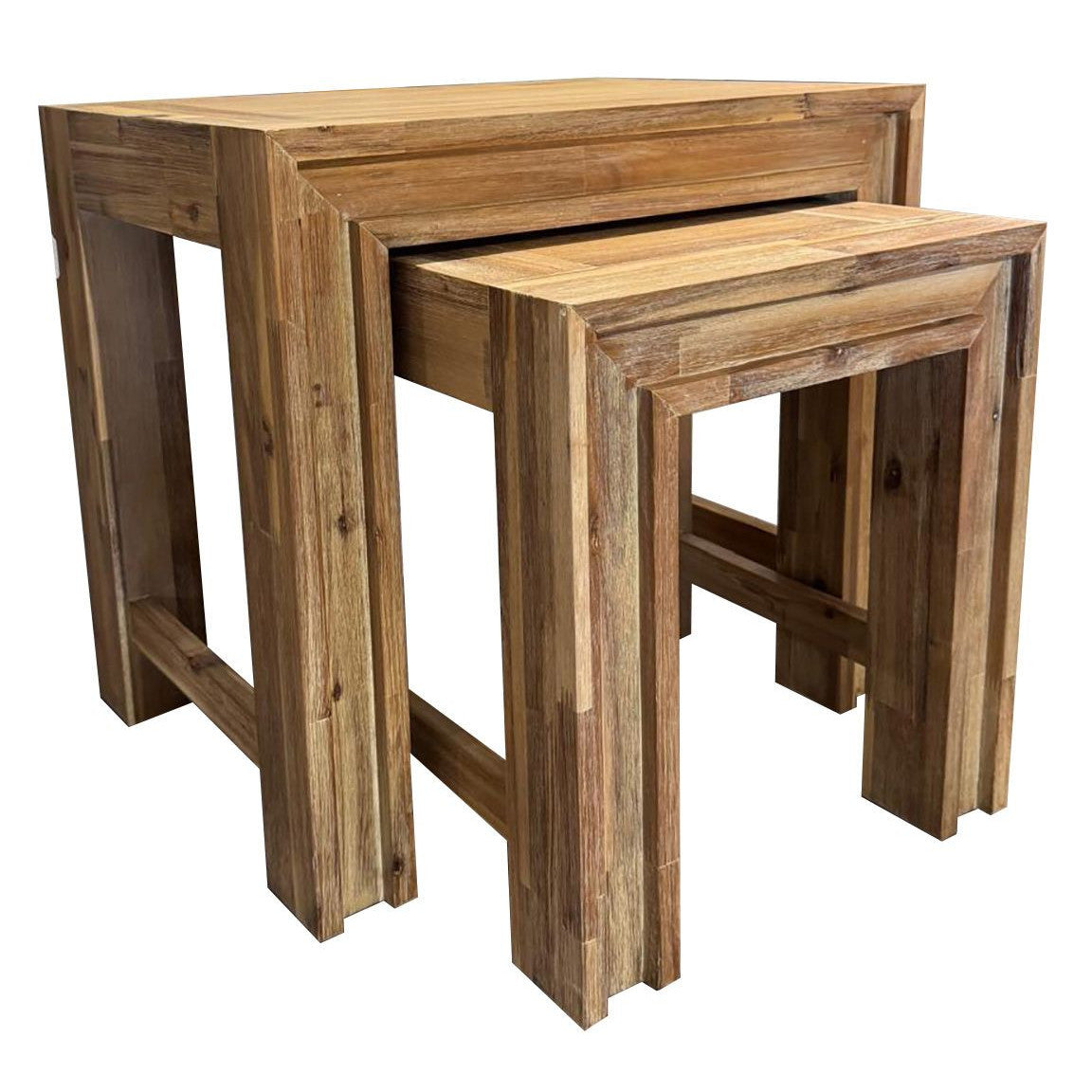 Lexington Washed Oak Nest of Two Tables