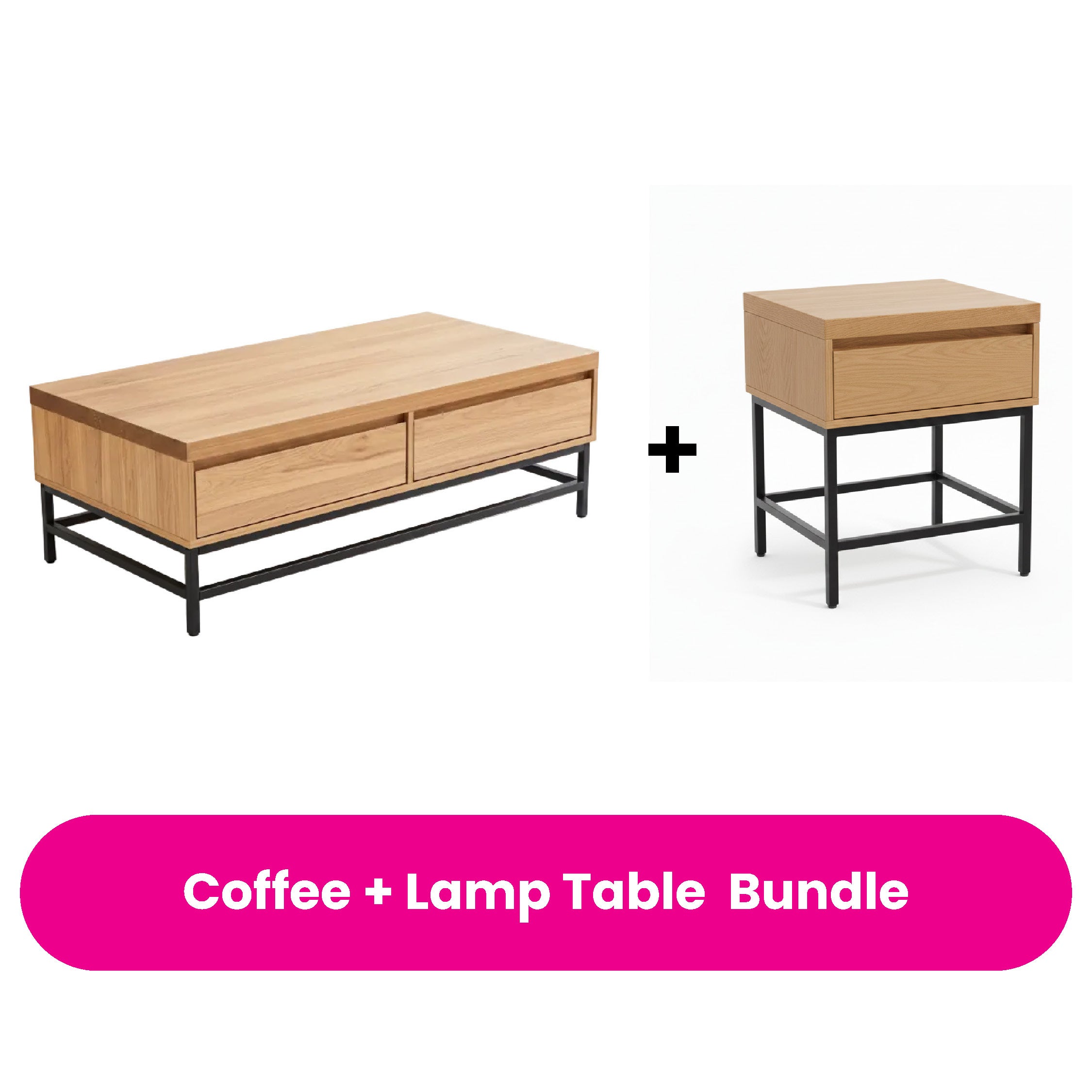 Adelaide Coffee + Lamp Table Bundle
