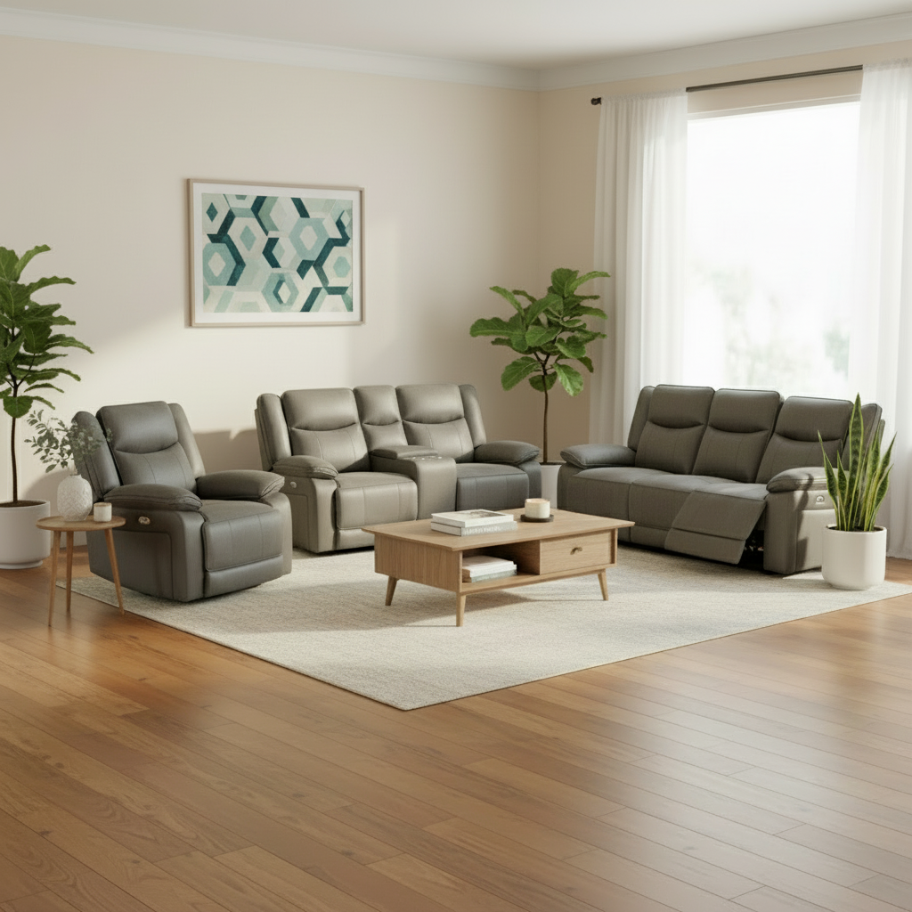 Ashford 3 Seater Electric Reclining Sofa