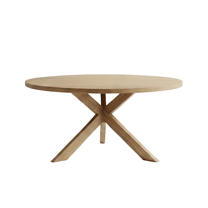 Ashton Ash Round Dining Table - 150cm