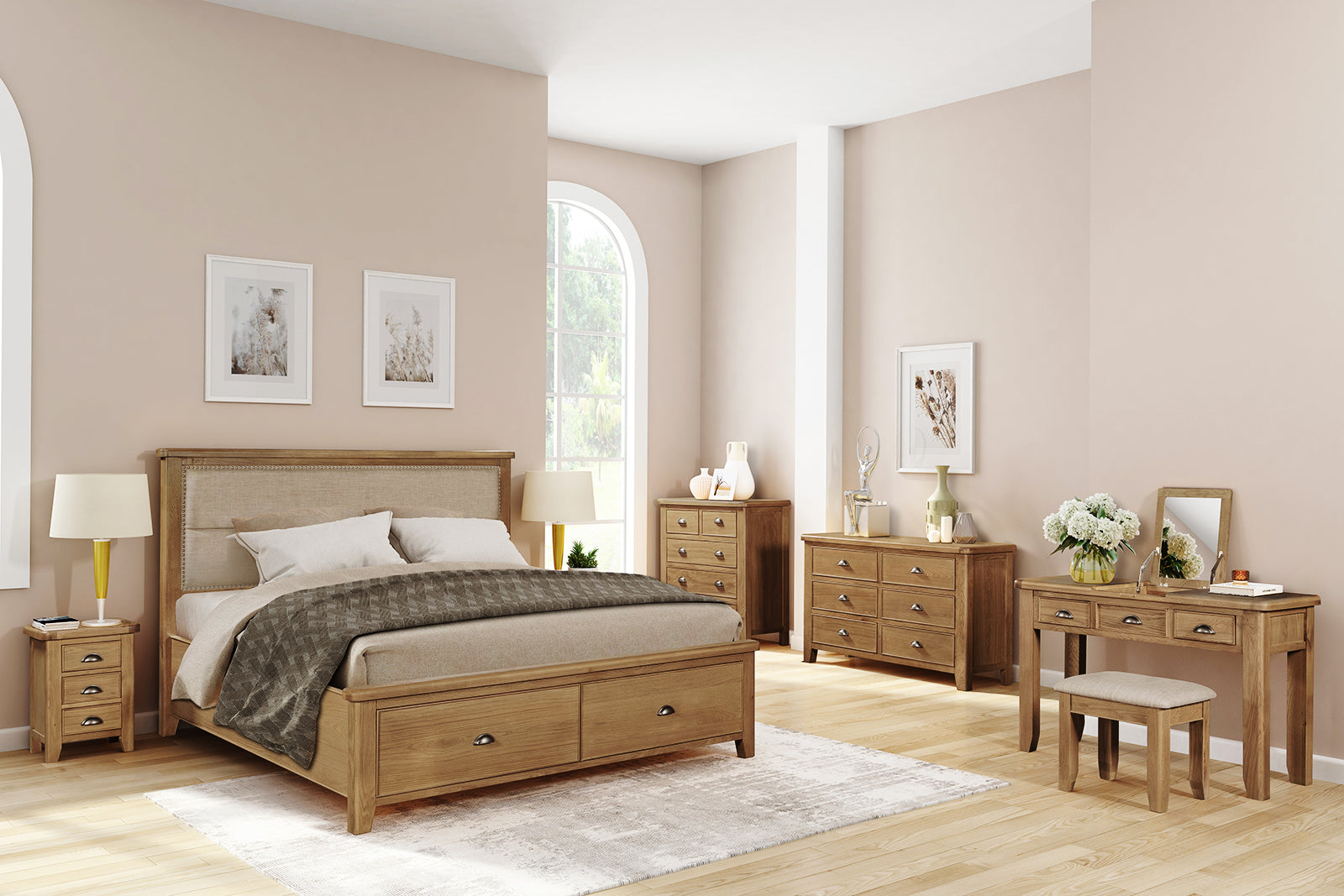 Hodson Oak Wardrobe