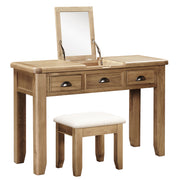 Hodson Oak Dressing Table | Stool | Mirror