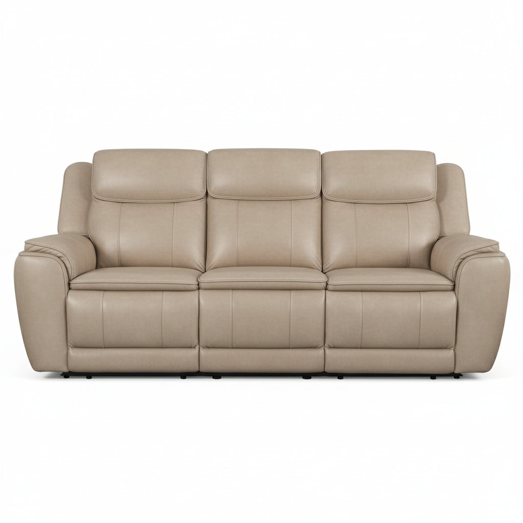 Brabus Full Italian Leather Electric 3 Seater Sofa