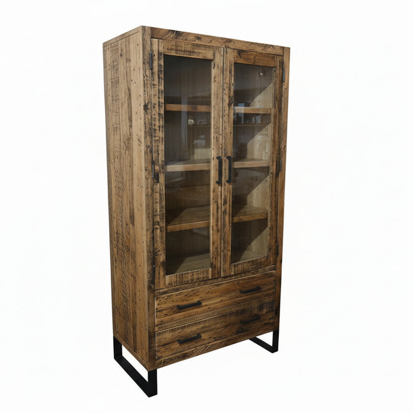 Bronx Reclaimed Oak Display Cabinet
