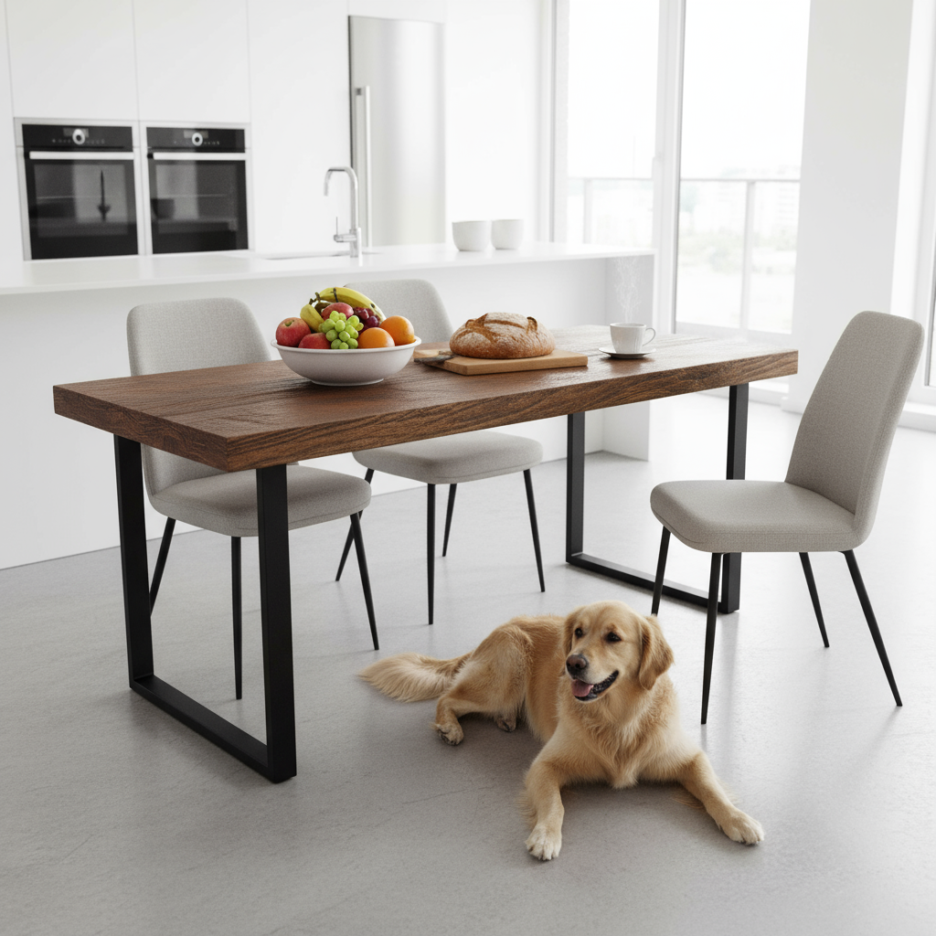 Bronx Reclaimed Oak Fixed 1.6m Dining Table