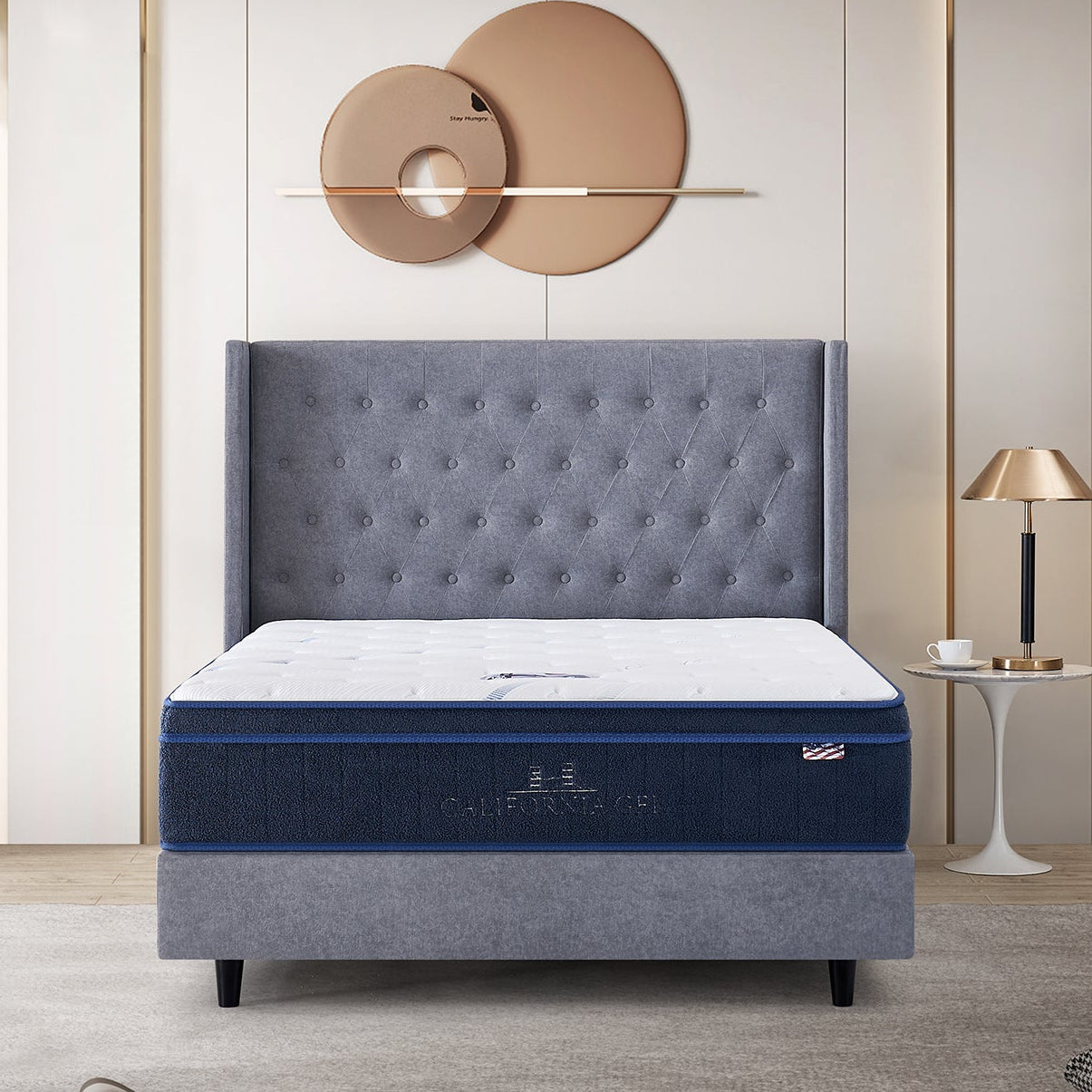 California Gel Divan Bed | Medium Mattress | USA Sleep Collection