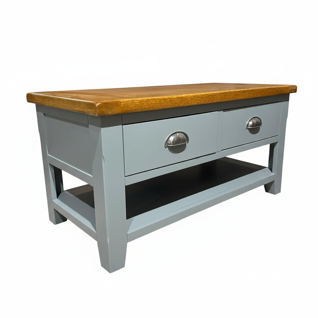 Capri Oak 2 Drawer Coffee Table