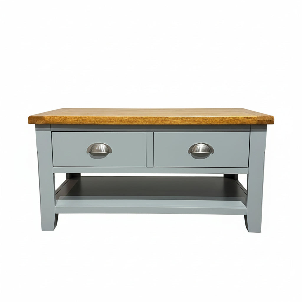 Capri Oak 2 Drawer Coffee Table