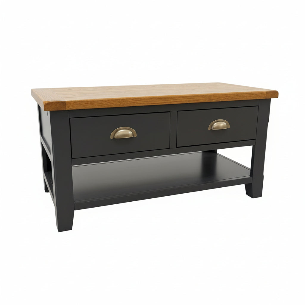 Capri Oak 2 Drawer Coffee Table