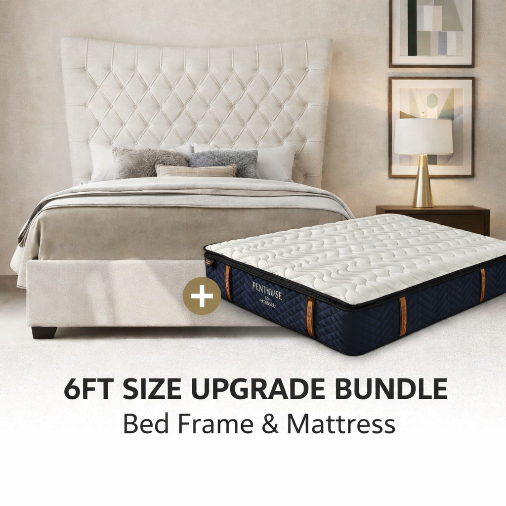 Montreal Bed Frame with Vegan or Penthouse Mattress