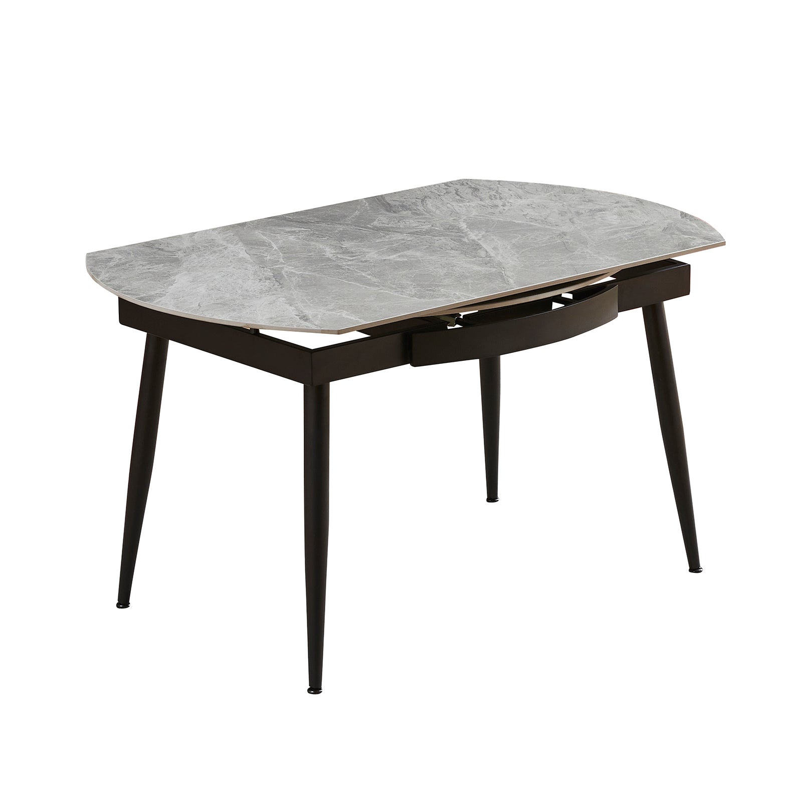 Cruise Grey Gloss Dining Table - 135cm