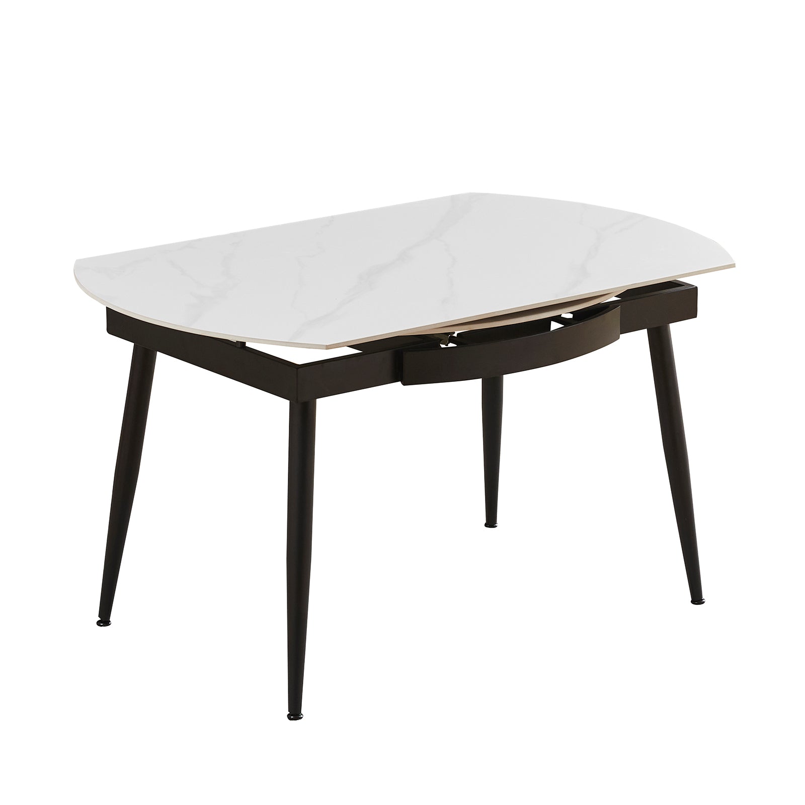 Cruise White Gloss Dining Table - 135cm