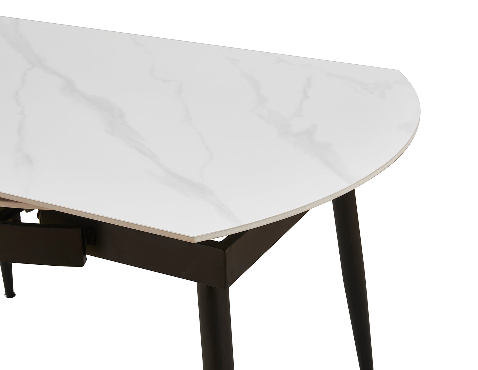 Cruise White Gloss Dining Table - 135cm