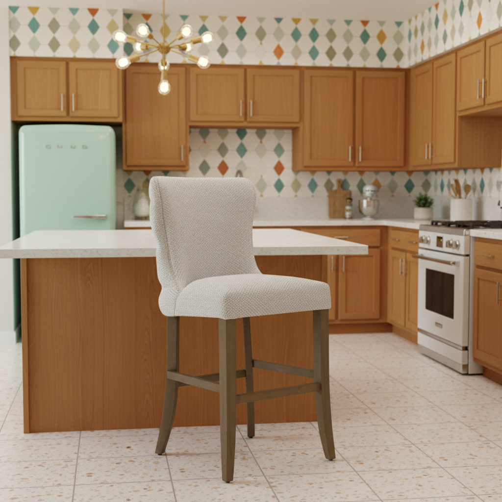 Duke Fabric Bar Stool