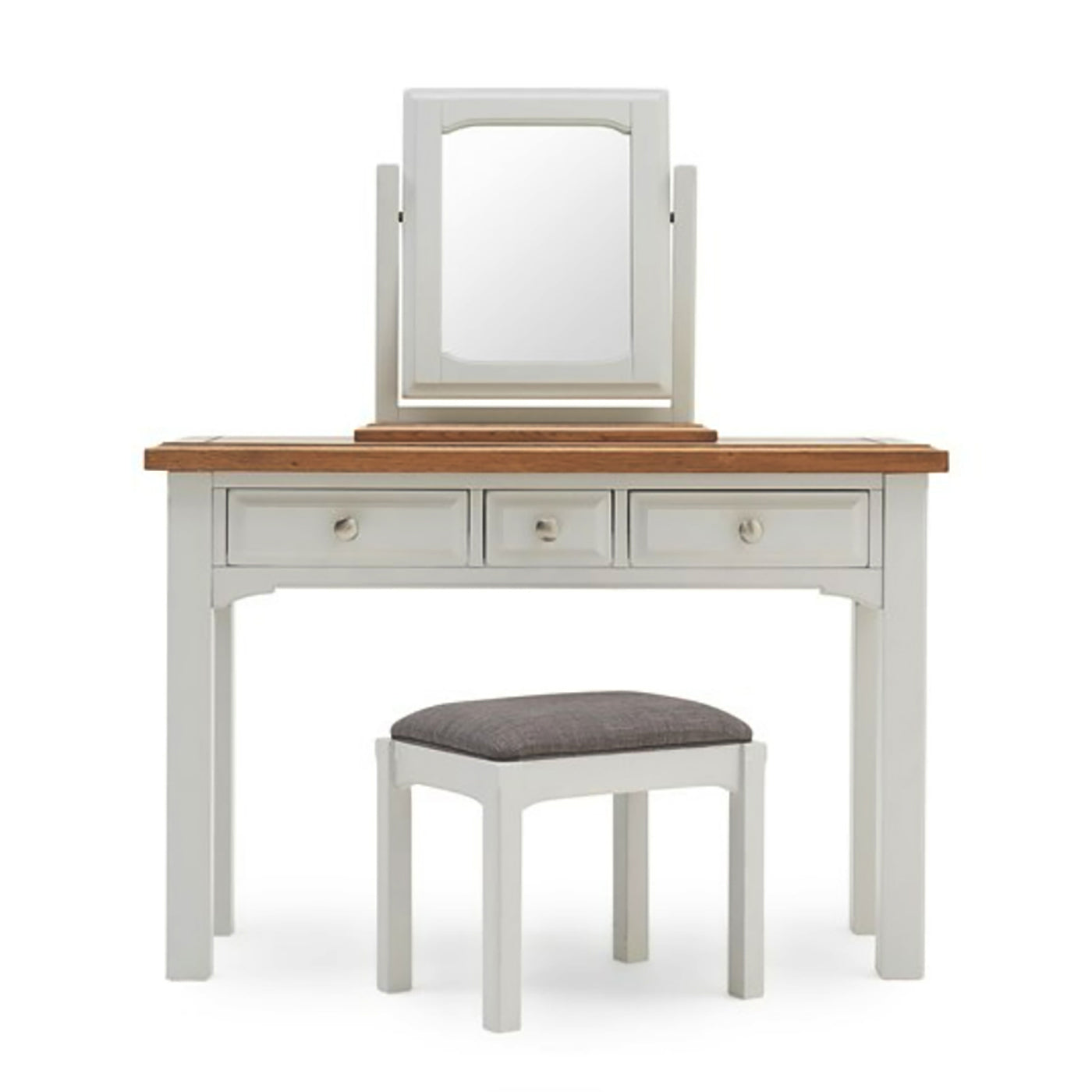 Eden Oak Dressing Table | Mirror | Stool