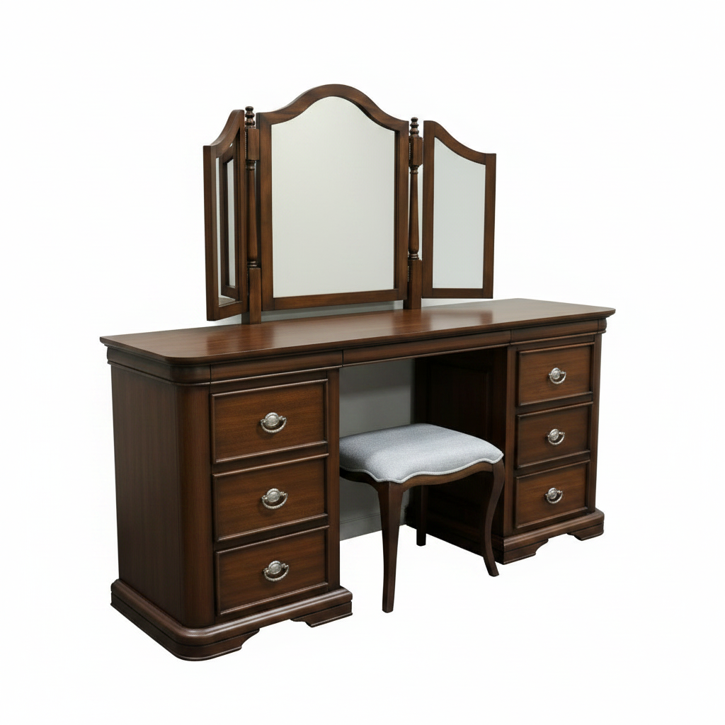 Farah Dressing Table | Mirror | Stool