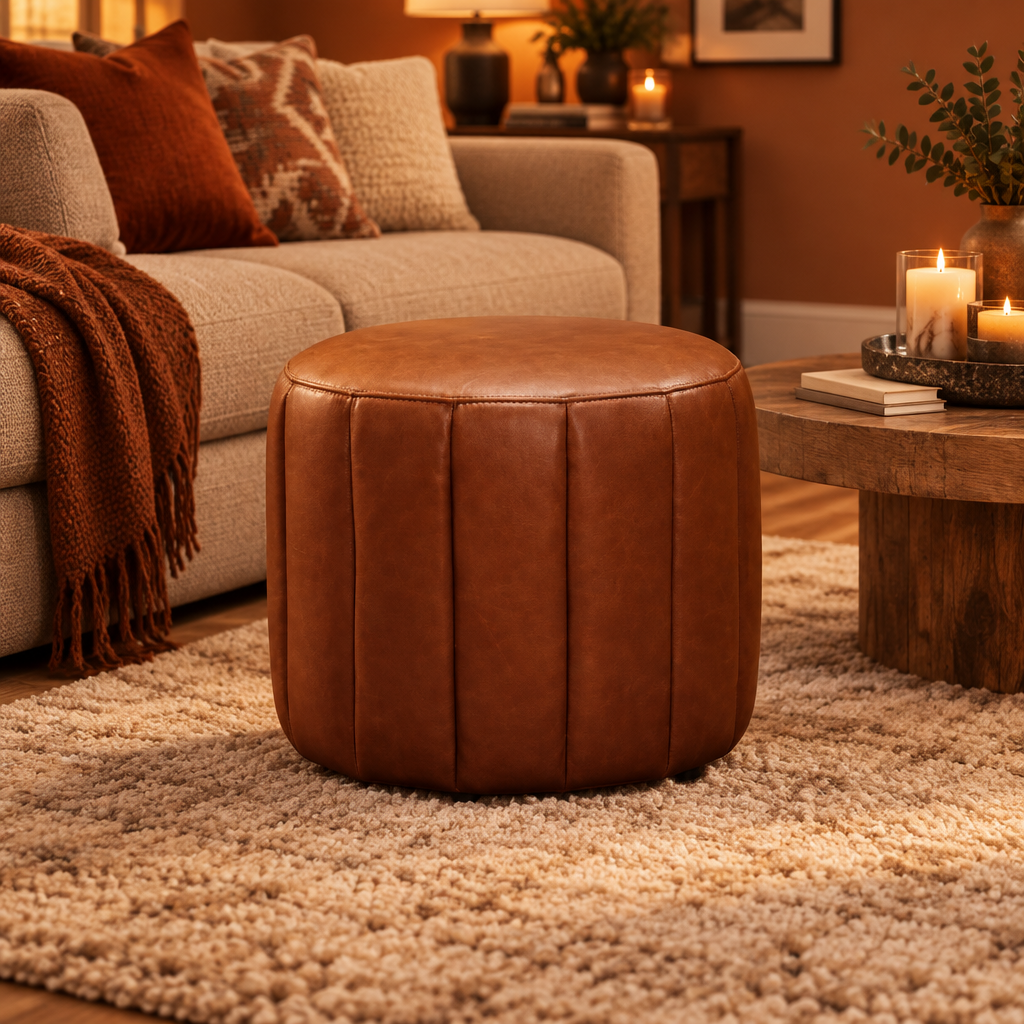 Felix Round Footstool