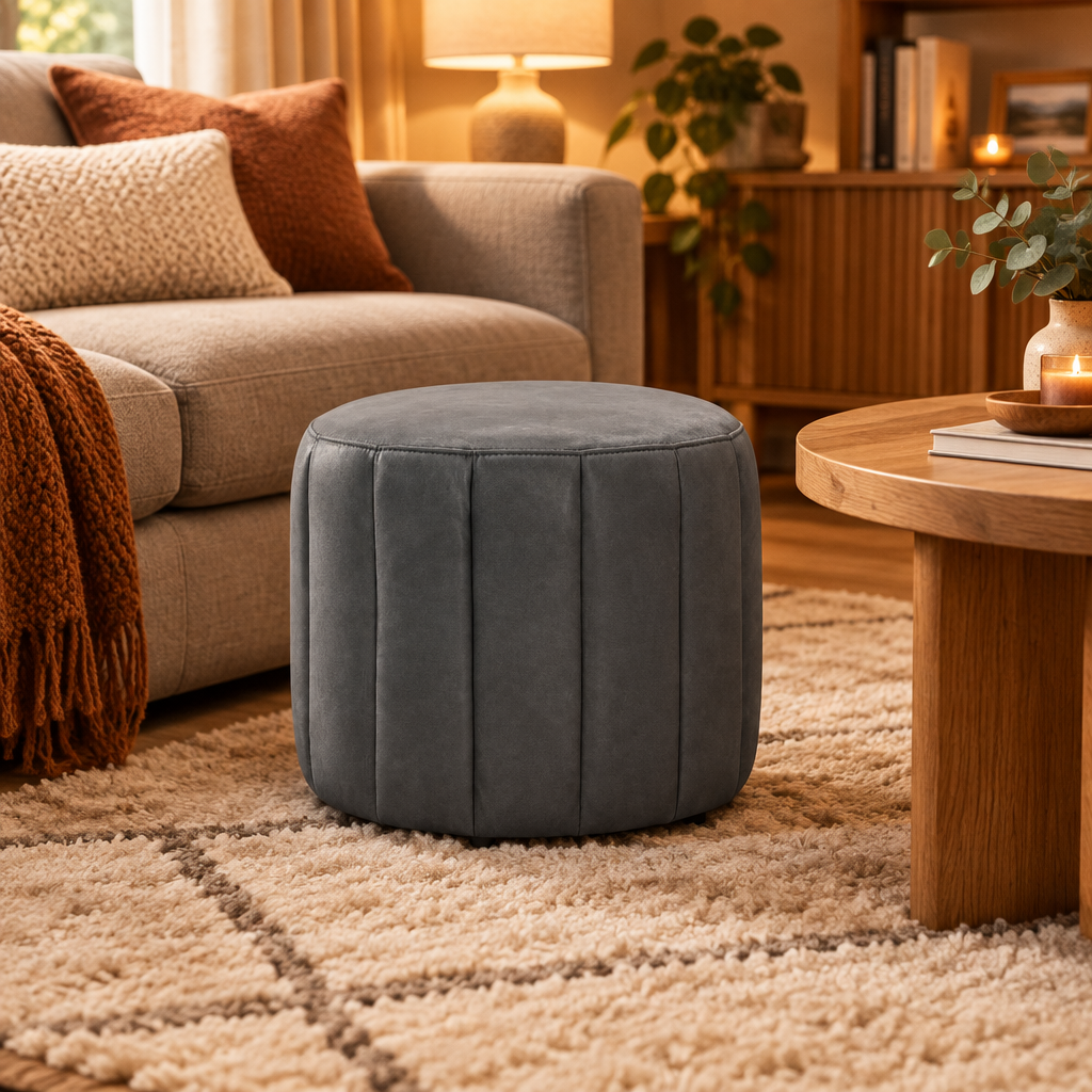 Felix Round Footstool