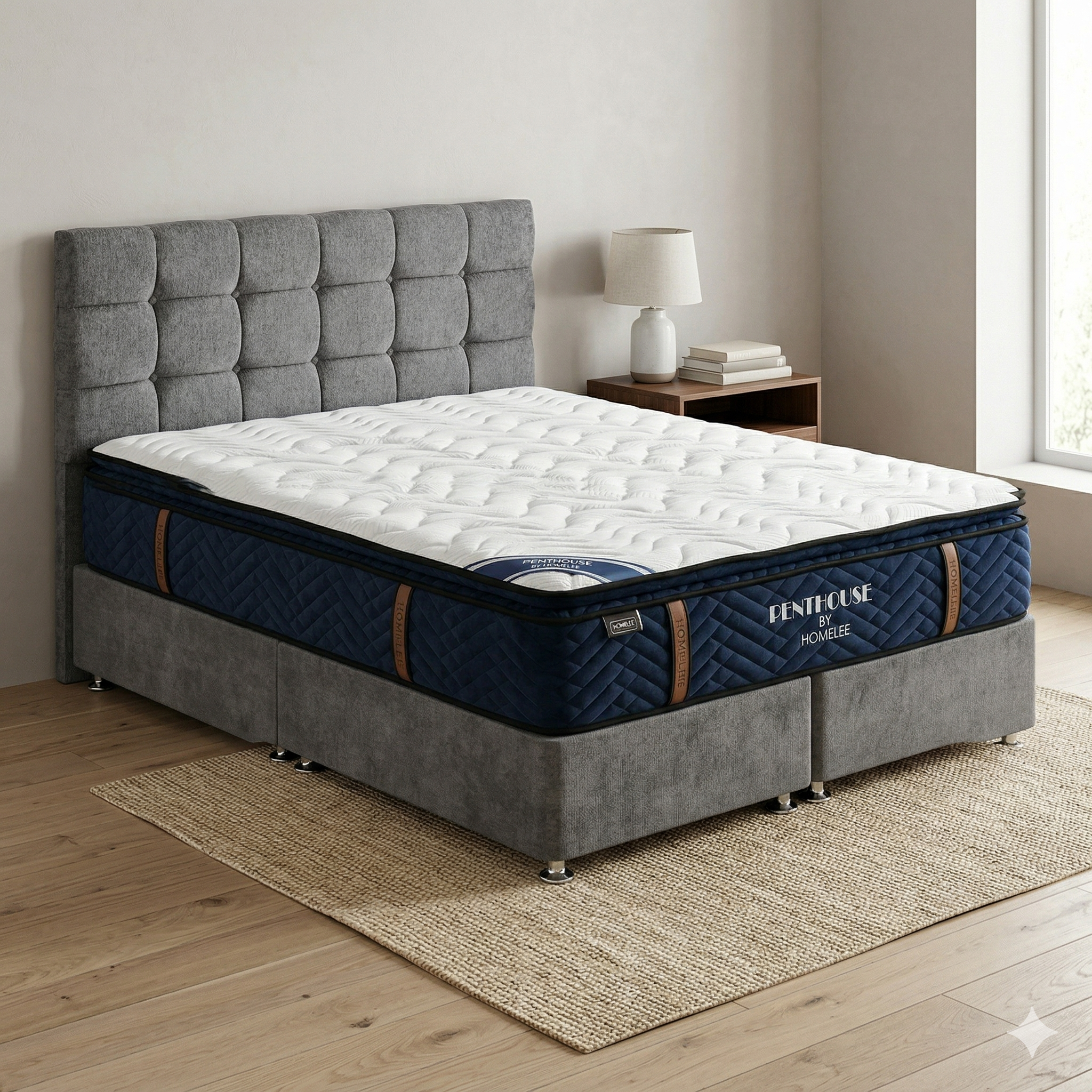 Penthouse Mattress, Aishling Headboard and Divan Base Set