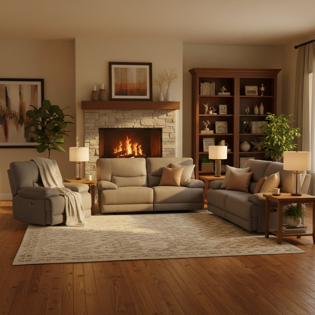 Gibson 3 Seater Electric Recliner Sofa