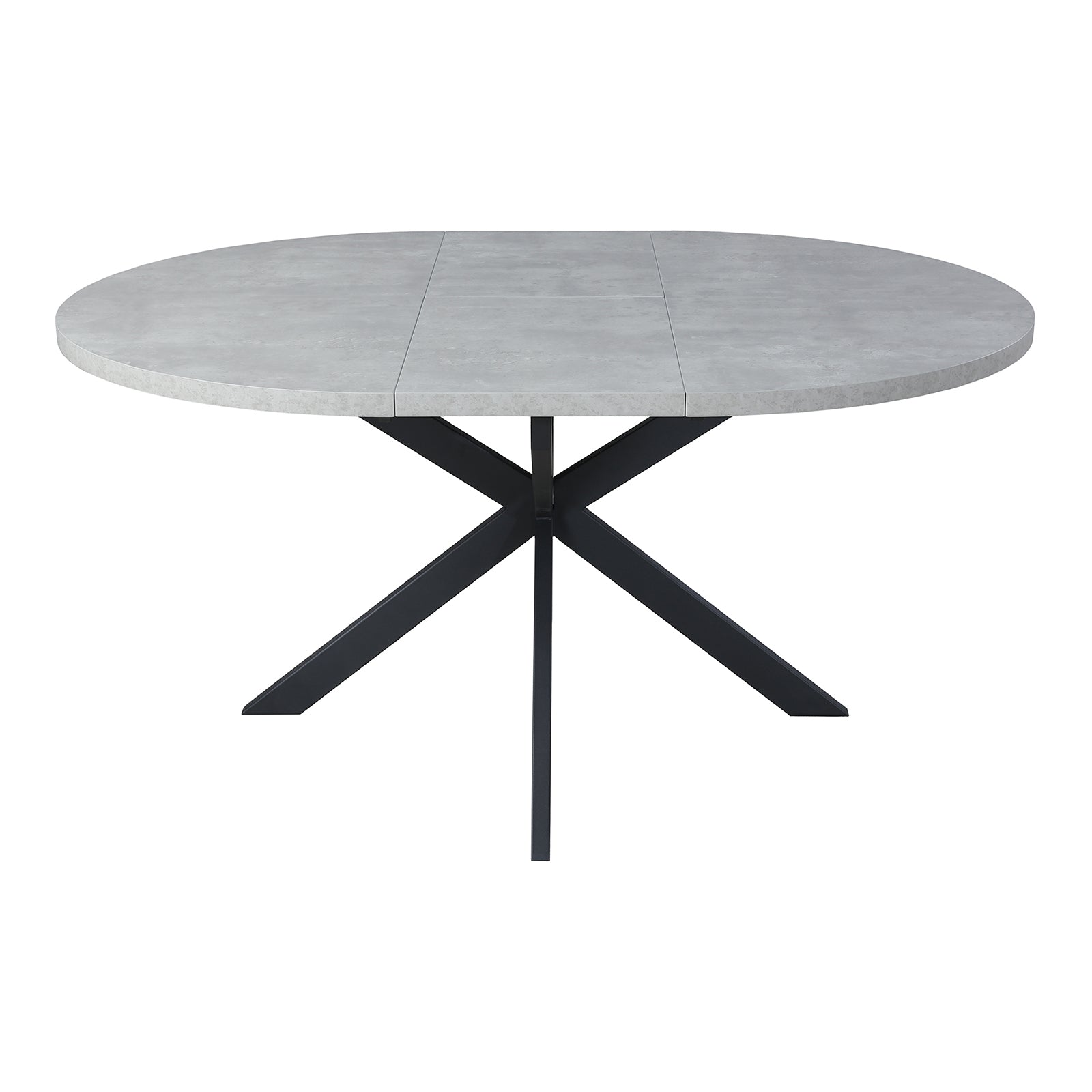 Greystones Concrete Round Extending Dining Table