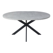 Greystones Concrete Round Extending Dining Table