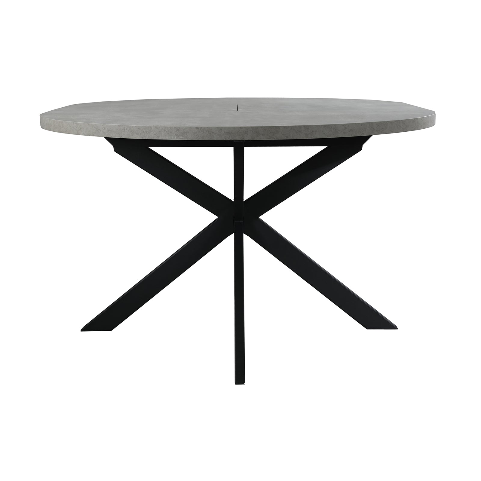 Greystones Concrete Round Extending Dining Table