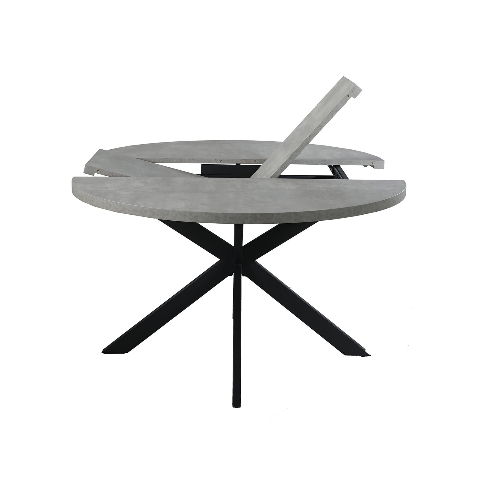 Greystones Concrete Round Extending Dining Table