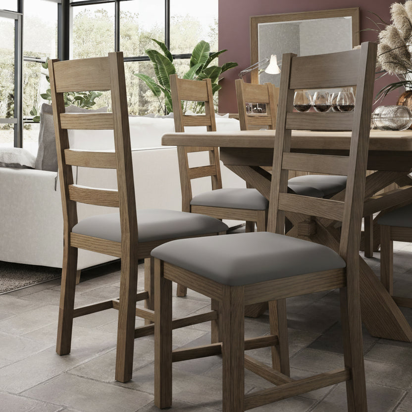 Hodson Oak X Back Dining Chair