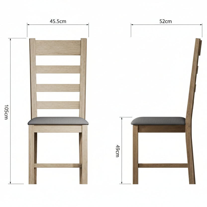 Hodson Oak X Back Dining Chair