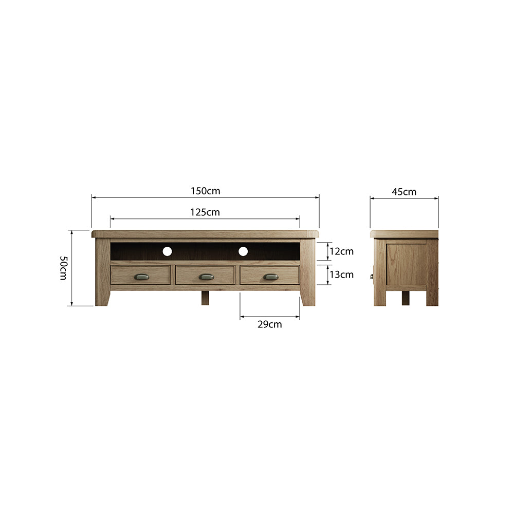 Hodson Oak TV Unit
